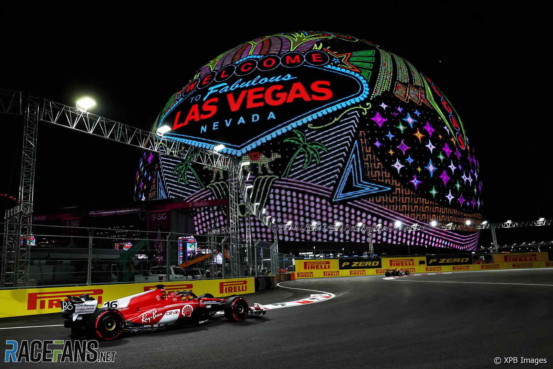 Charles Leclerc, Ferrari, Las Vegas Strip Circuit, 2023