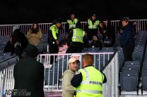 Fans directed out of grandstands, Las Vegas GP, 2023
