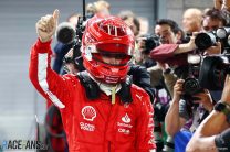 Leclerc takes Vegas pole as Sainz’s penalty costs Ferrari a front row lock-out