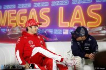 Charles Leclerc, Ferrari and Max Verstappen, Red Bull, Las Vegas Strip Circuit 2023