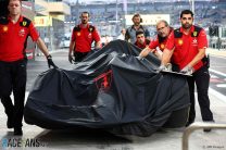 Carlos Sainz Jnr's damaged car, Ferrari, Yas Marina, 2023