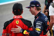 Charles Leclerc, Ferrari and Max Verstappen, Red Bull, Yas Marina, 2023