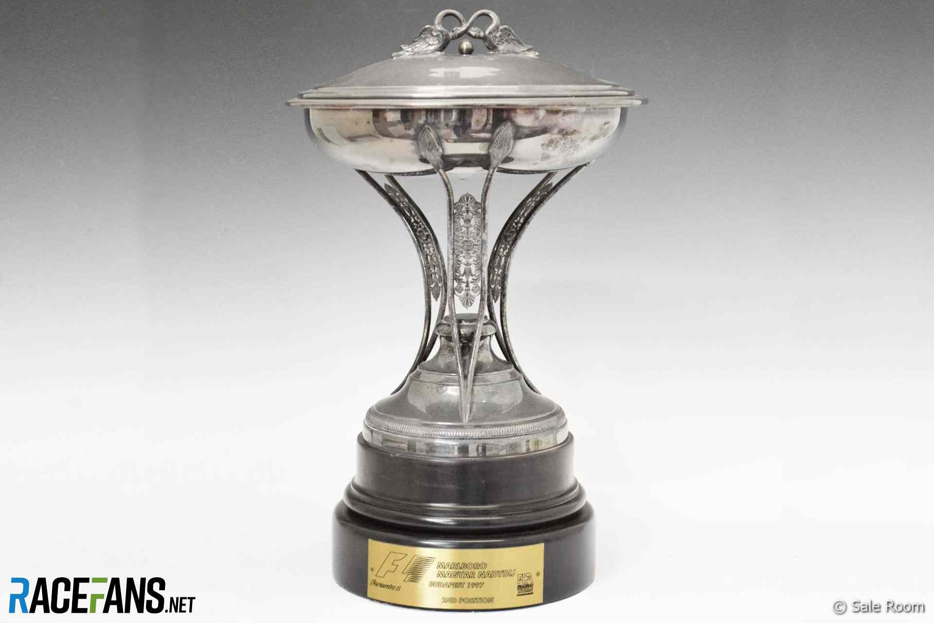 1997 Hungarian Grand Prix second place trophy