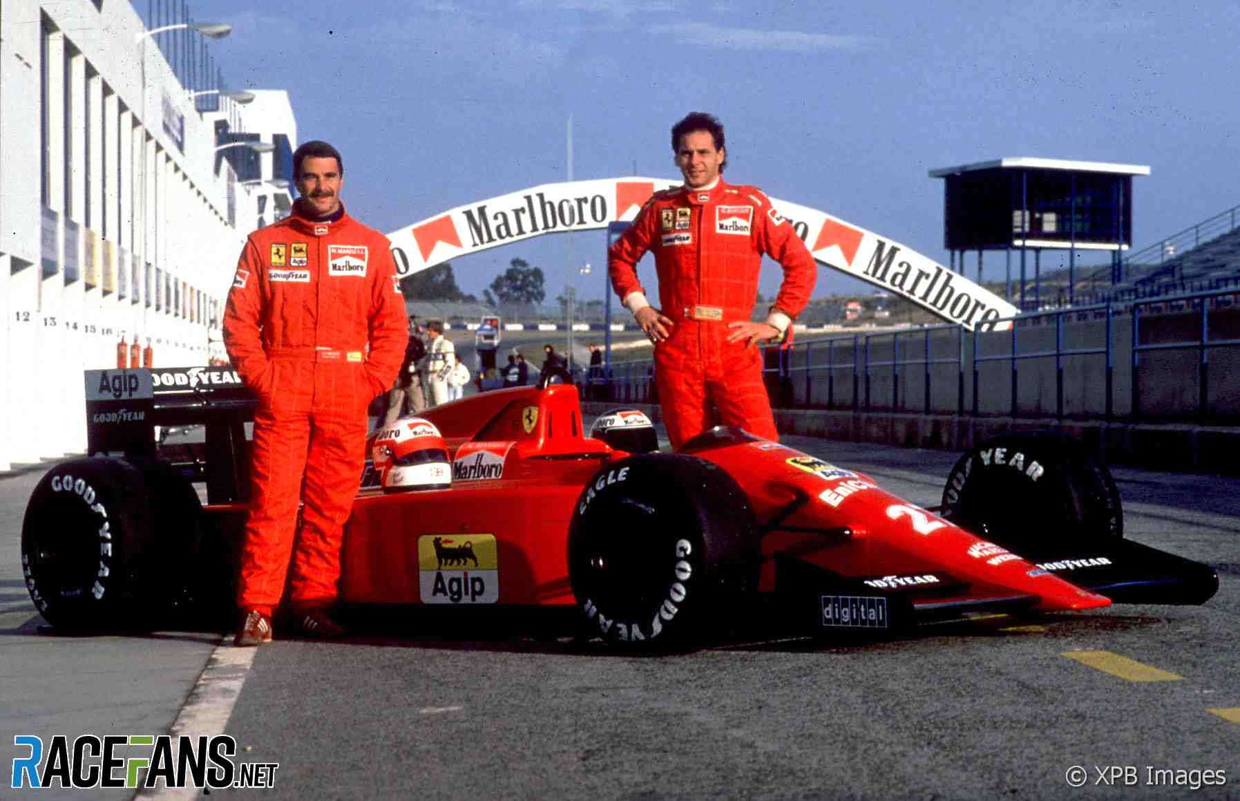 Nigel Mansell, Gerhard Berger, Ferrari 640, 1989