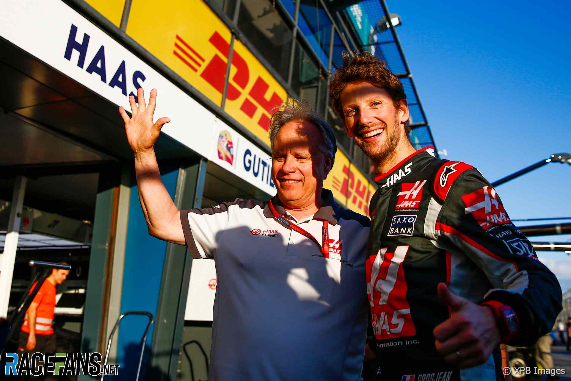 Gene Haas, Romain Grosjean, Melbourne, 2016
