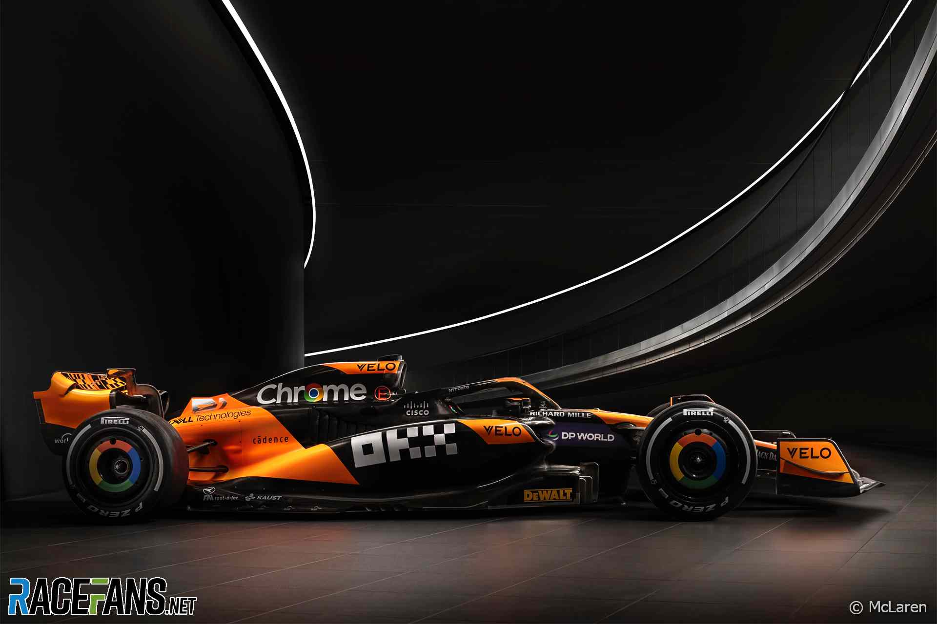 McLaren 2024 F1 livery - side
