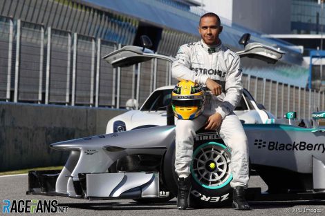 Lewis Hamilton, Mercedes launch, 2013