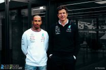 Lewis Hamilton, Toto Wolff, Mercedes, 2023