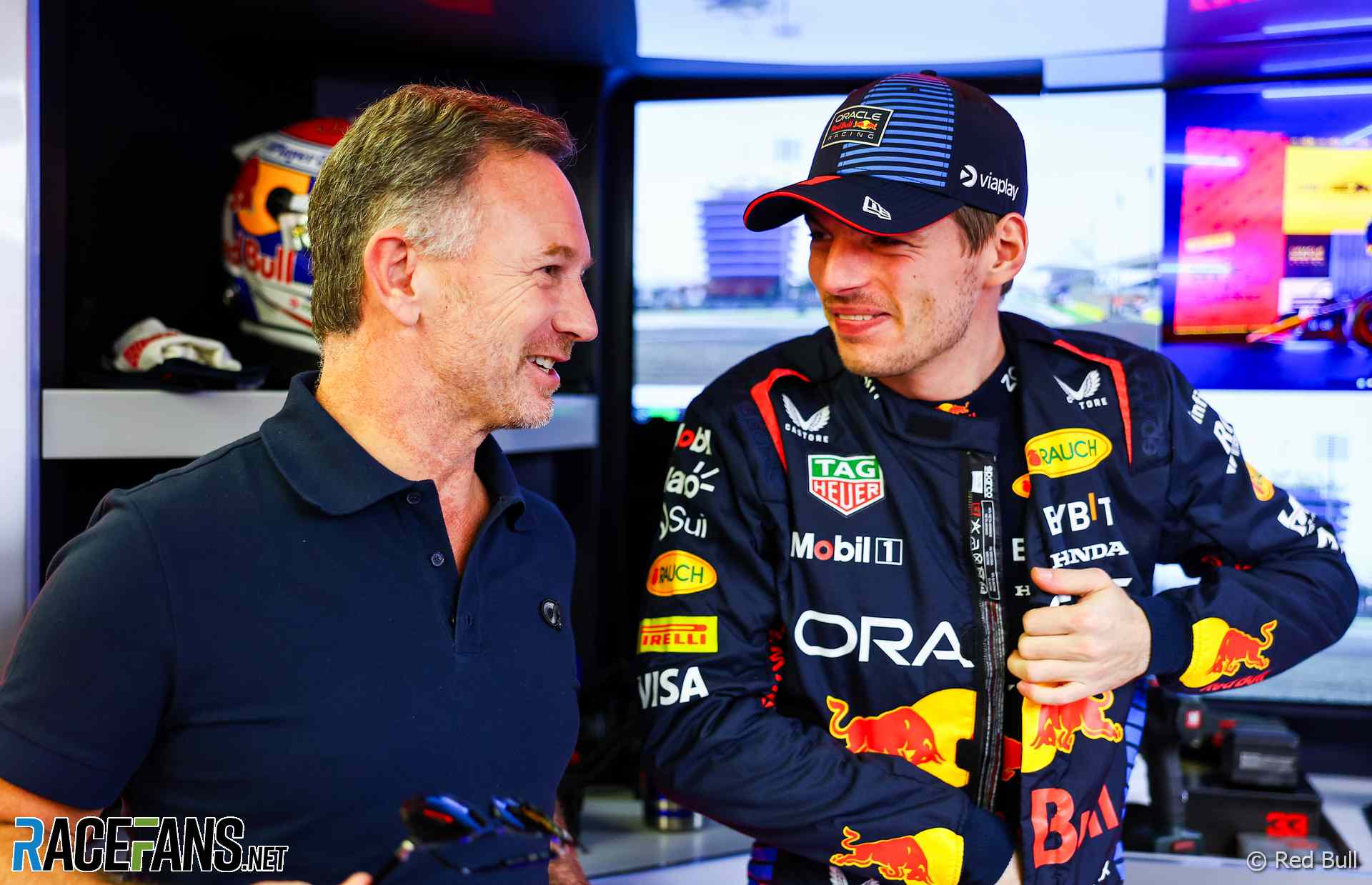 Christian Horner, Max Verstappen, Red Bull, Bahrain International Circuit, 2024