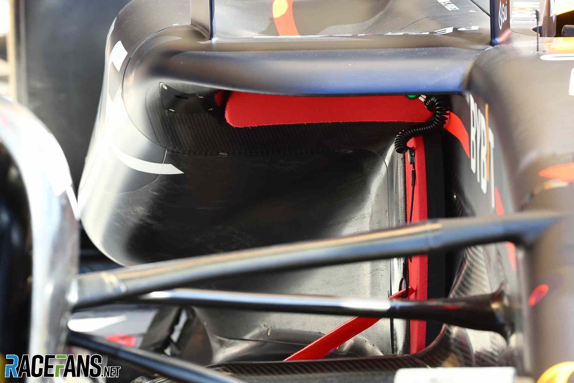 Red Bull RB20 sidepod intakes, 2024
