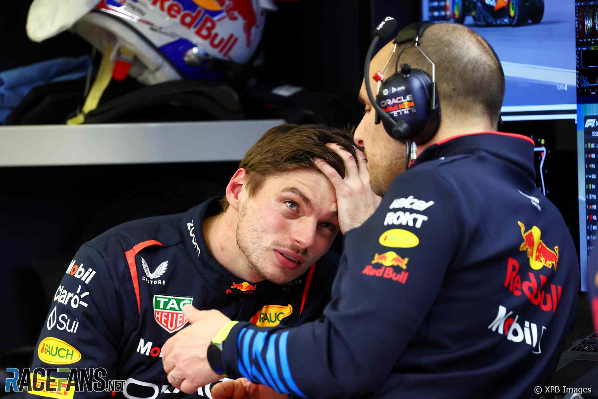 Max Verstappen, Gianpiero Lambiase, Red Bull, 2024