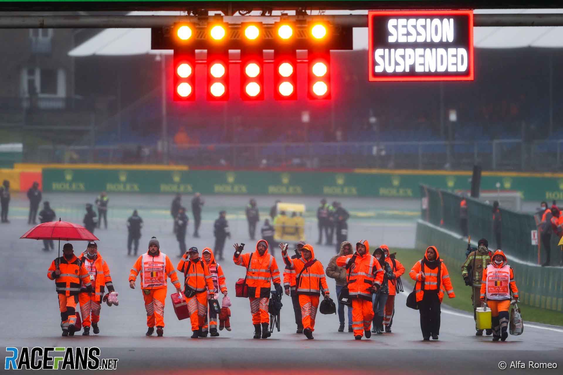 Marshals at the 2021 Belgian Grand Prix