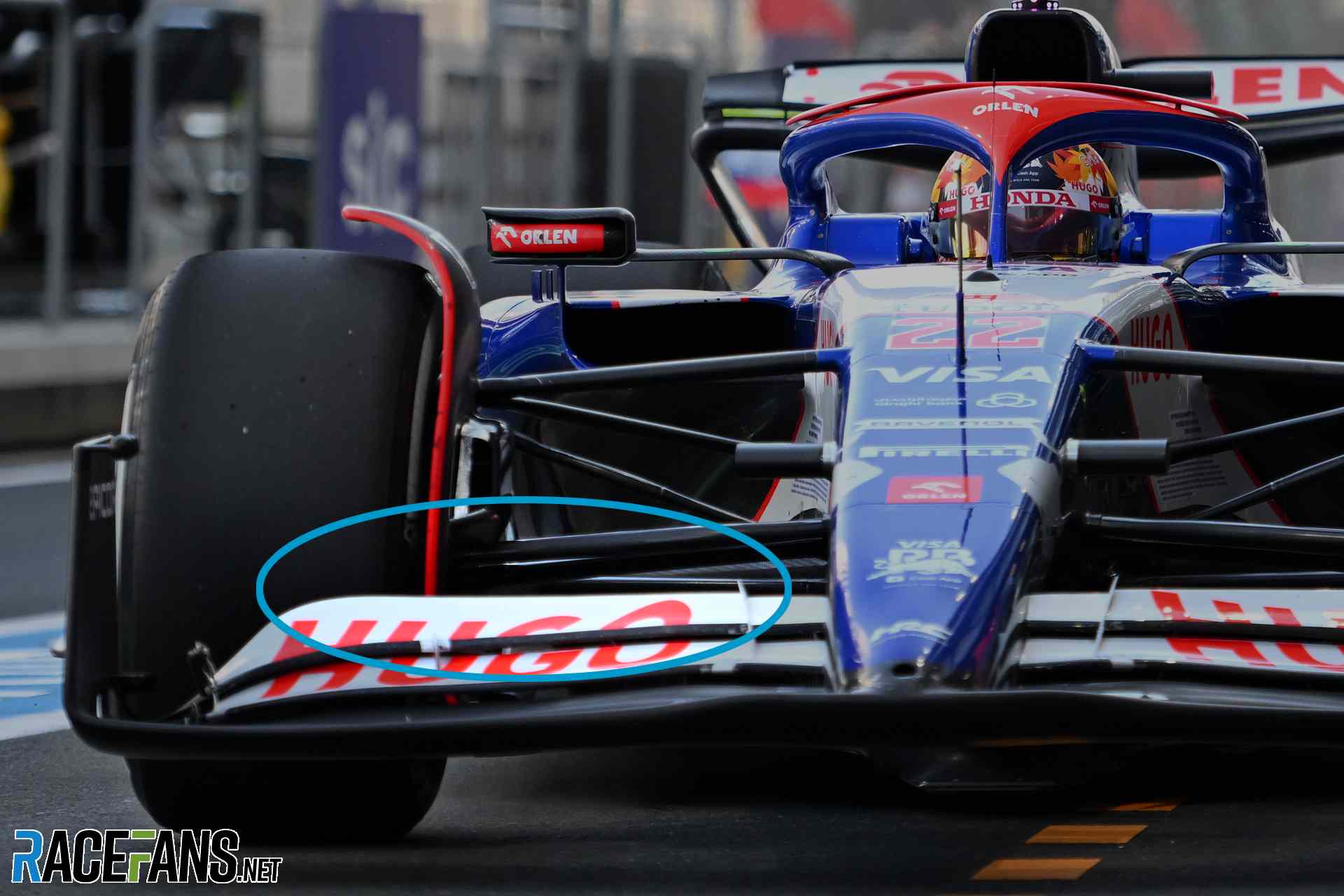 RB front wing, Jeddah, 2024
