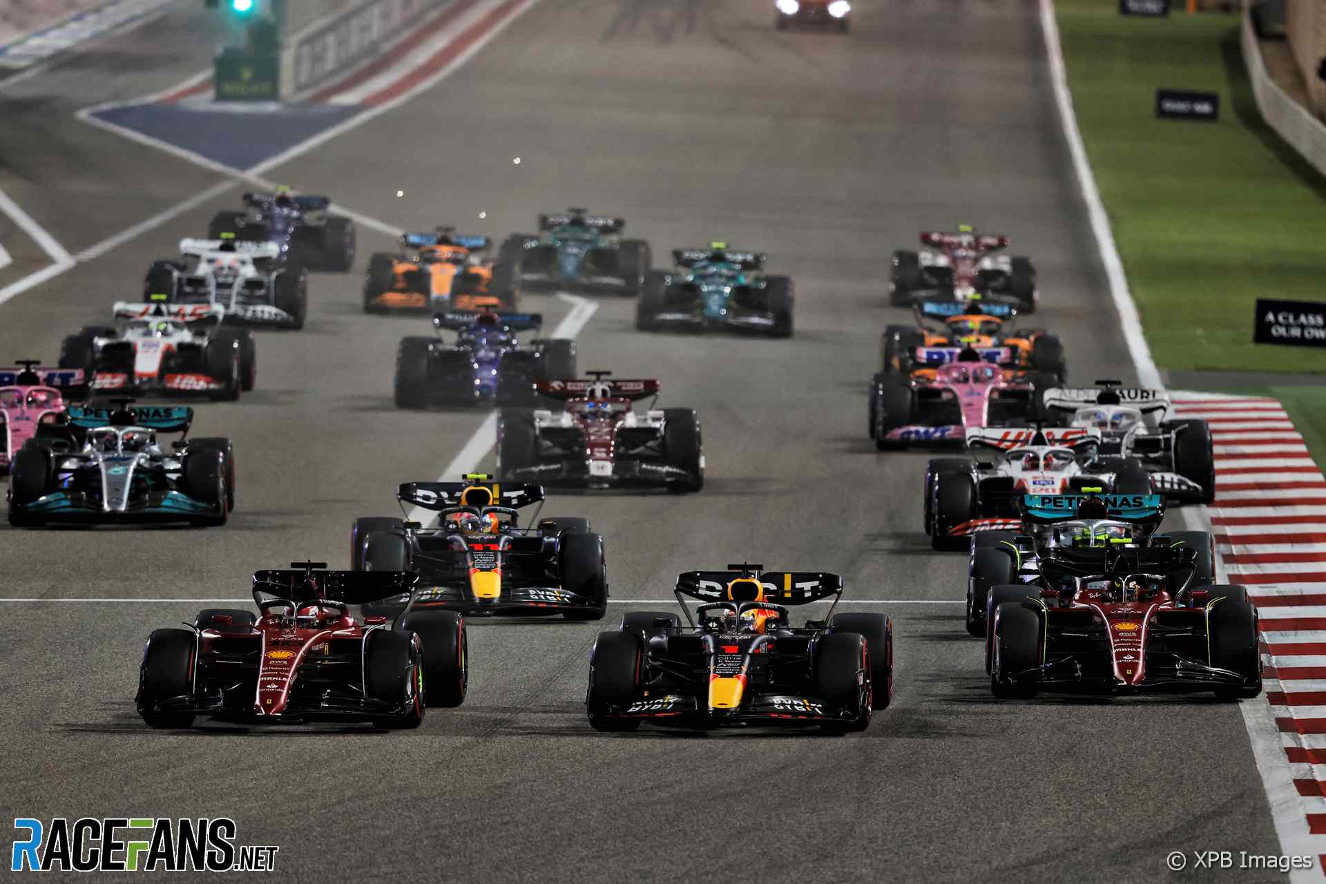 The 2022 Bahrain Grand Prix was held at Bahrain International Circuit and won by Charles Leclerc