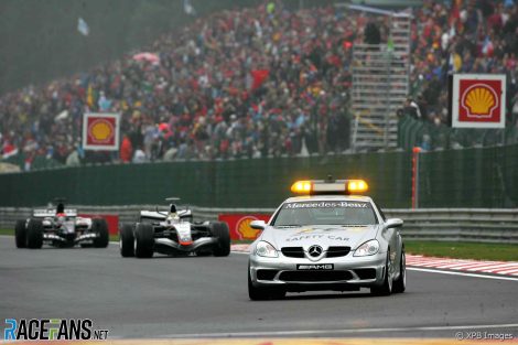 Juan Pablo Montoya, McLaren, Safety Car, Spa-Francorchamps, 2005