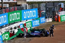 Daniel Ricciardo and Alexander Albon crash, Suzuka, 2024