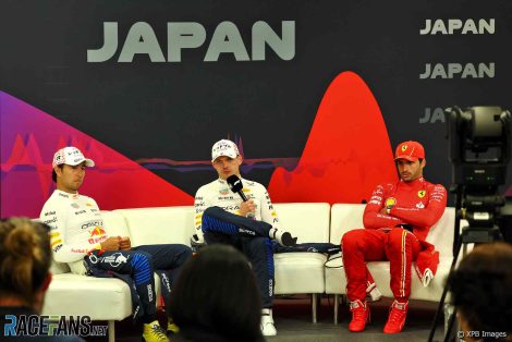Sergio Perez, Max Verstappen, Carlos Sainz Jnr, Suzuka, 2024